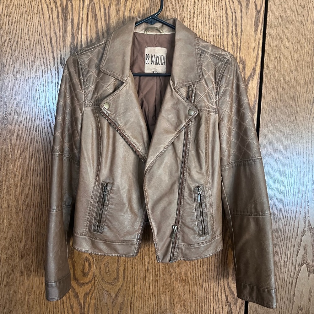 BB Dakota Women's Brown Leather Jacket
